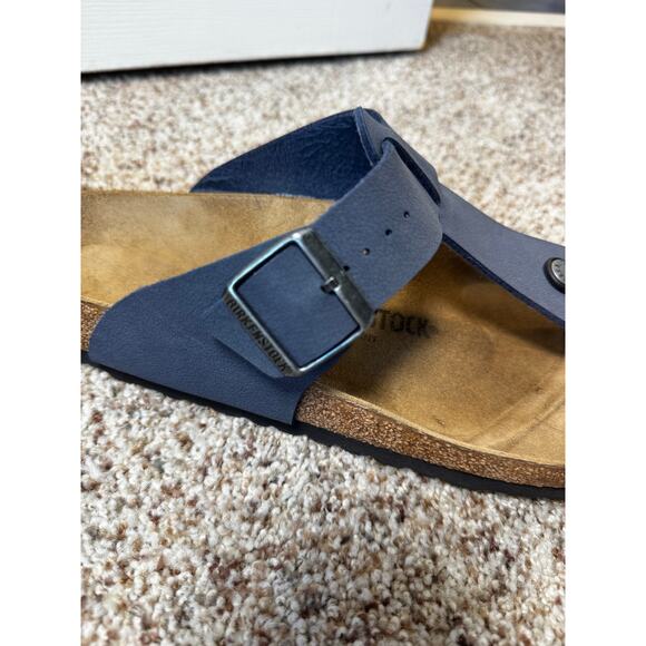 Birkenstock Medina Men Blue Sandals Size 44 US 11 Thong Flip Flops Comfort Shoes